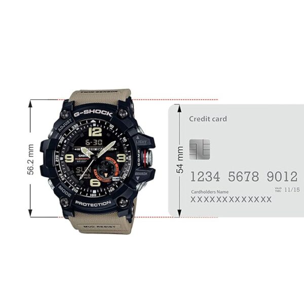Casio G-Shock GG-1000-1A5DR Black Analog-Digital Dial Brown Resin Strap Men's Watch Mud Resistant Shock Resistant G661 - Image 4