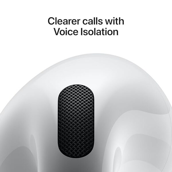 Apple AirPods 4 Wireless Earbuds, Bluetooth Headphones, Personalised Spatial Audio, Sweat and Water Resistant, USB-C Charging Case, H2 Chip, Up to 30 Hours of Battery Life, Effortless Setup for iPhone - Image 3