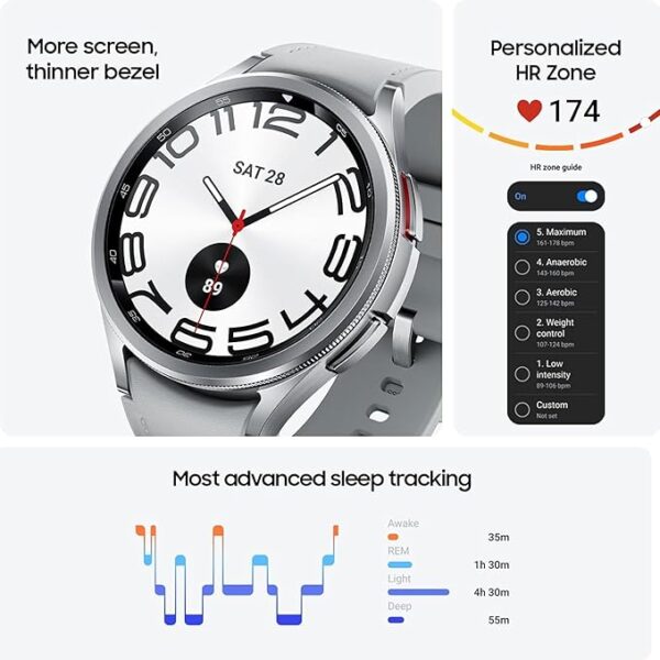 Samsung Galaxy Watch6 Classic LTE (47mm, Compatible with Android only) | Introducing BP & ECG Features - Image 5