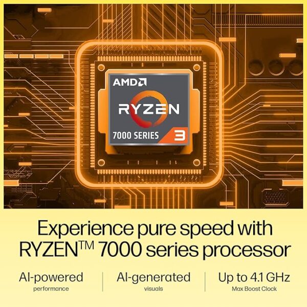 HP 15, AMD Ryzen 3 7320U Laptop (8GB LPDDR5, 512GB SSD) Anti-Glare, Micro-Edge, 15.6"/39.6cm,FHD, Win 11, 1.59kg, AMD Radeon Graphics, 1080p HD Camera, fc0154AU - Image 3